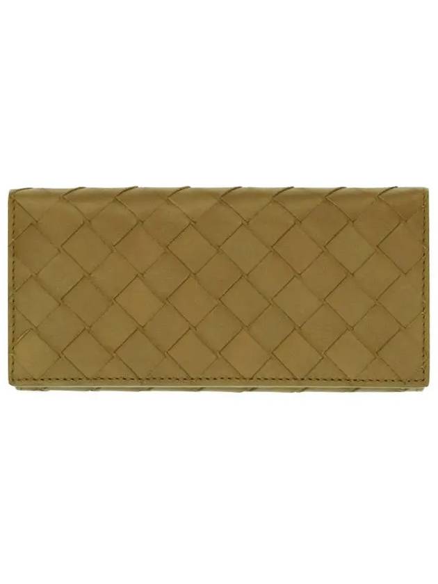 Luxury Bottega Veneta Intrecciato Calfskin Long Wallet Brown