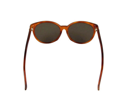 Gucci Women's  Mustard Acetate Round Sunglasses