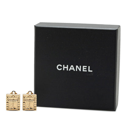Chanel Gold Plated Classic Earrings 02P