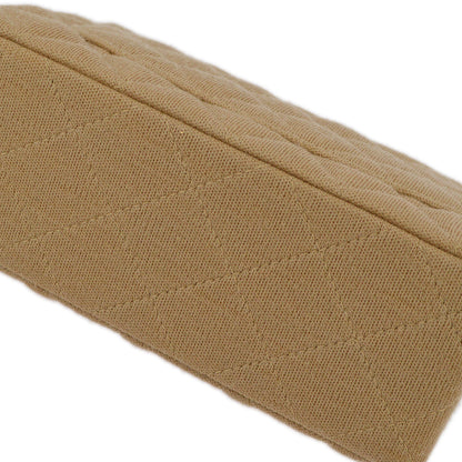 Chanel Beige Cotton Mini Classic Square Flap Shoulder Bag 17