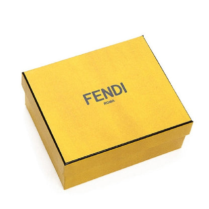 Fendi F is Fendi Yellow Leather Vertigo Print Long Wallet 8M0251