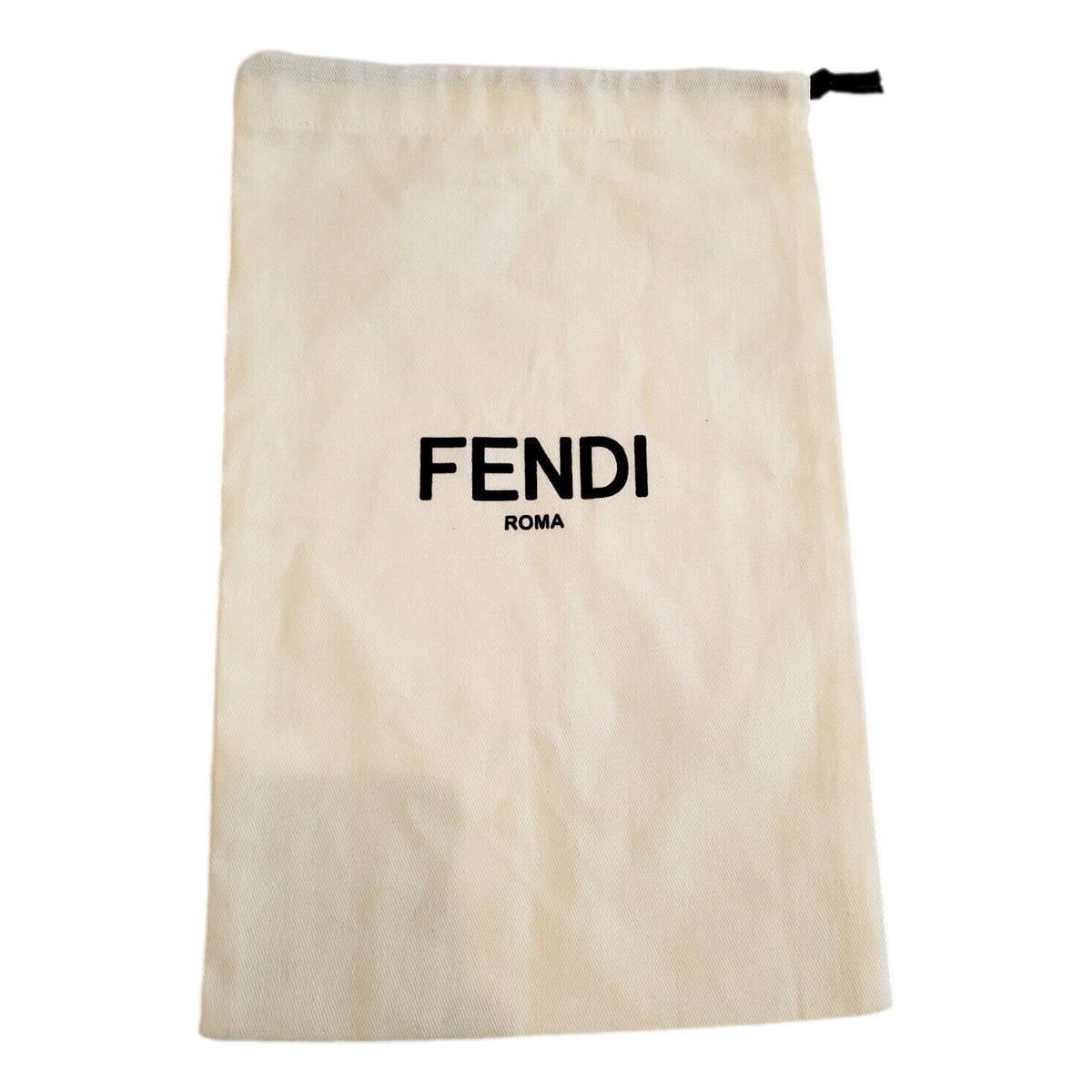 Fendi FF Print Nero and Bianco Knitted Wool Scarf