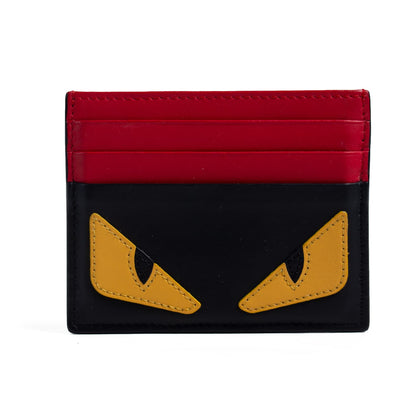 Fendi Monster Leather Card Holder