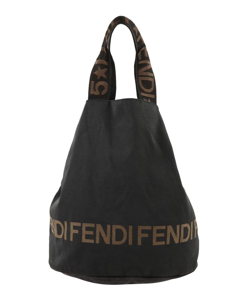 Fendi Roma 1925 Black Canvas Tote