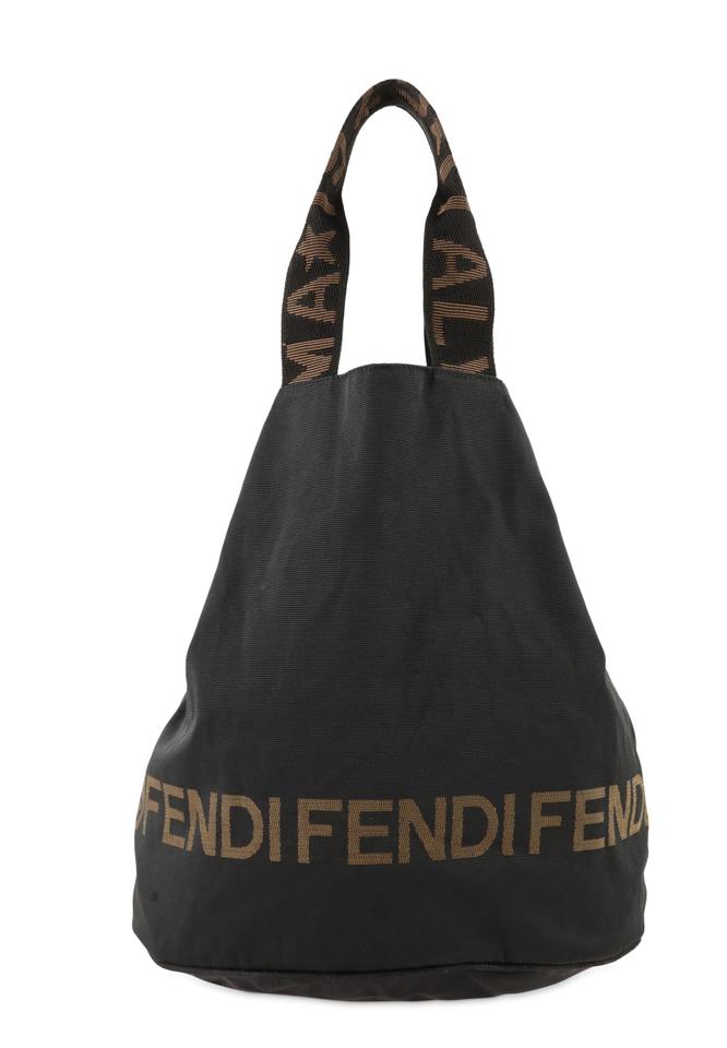 Fendi Roma 1925 Black Canvas Tote