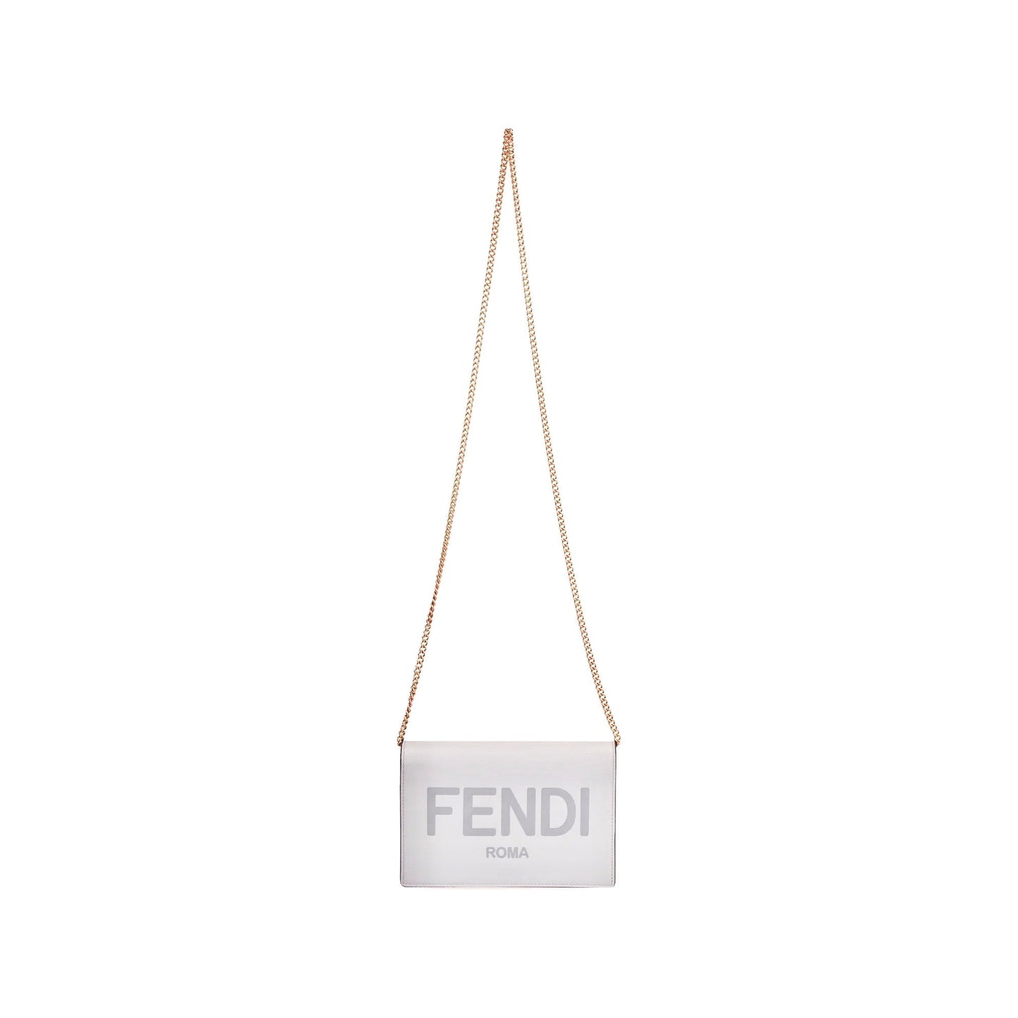 Fendi Roma Ghiaia Smooth Calf Leather Chain Wallet 8BS006