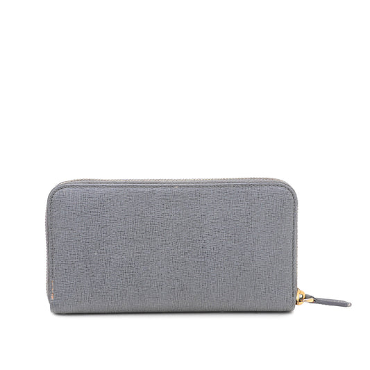 Fendi Gray Crayons Zip Around Wallet