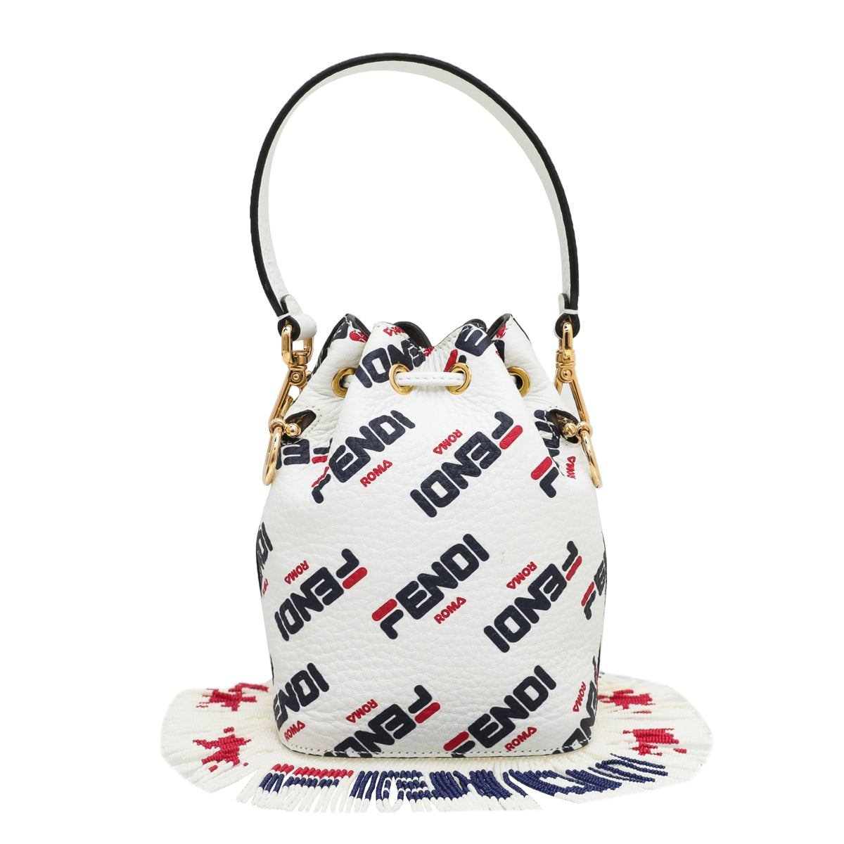 Fendi Tricolor X Fila Mania Beaded Mon Tresor Bag
