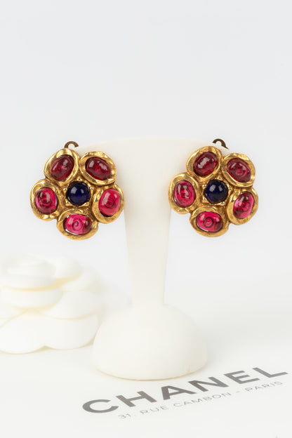Boucles d'oreilles fleurs Chanel