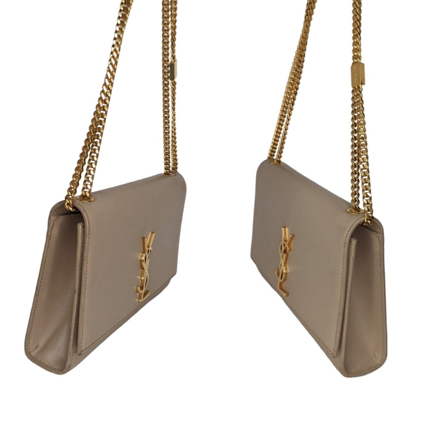 YSL Saint Laurent Dark Beige Medium Kate Chain Shoulder Bag