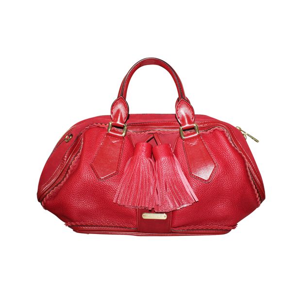 Burberry PRORSUM Prorsum Dark Red Shrimpton Tote