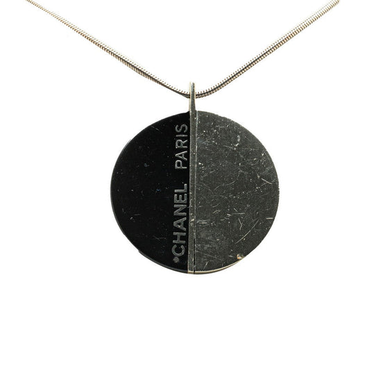 Chanel Metal Logo Necklace 00A