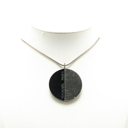 Chanel Metal Logo Necklace 00A