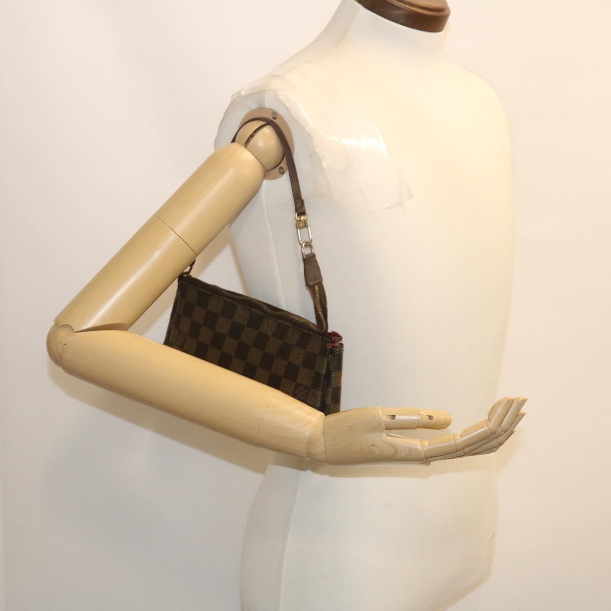 LOUIS VUITTON Damier Ebene Pochette Accessoires Pouch N41206 LV fm1316
