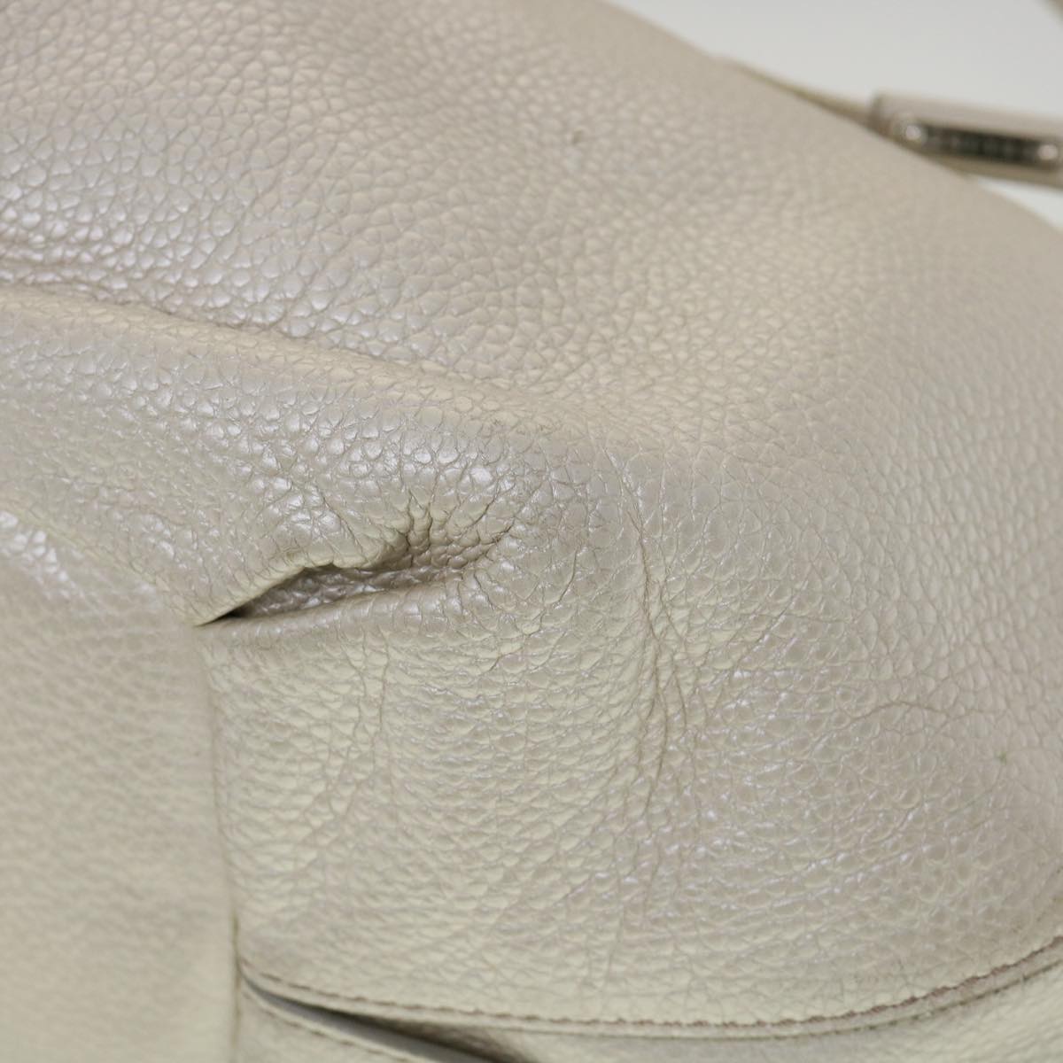Celine Tote Bag Leather White  fm1569