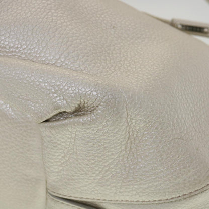 Celine Tote Bag Leather White  fm1569