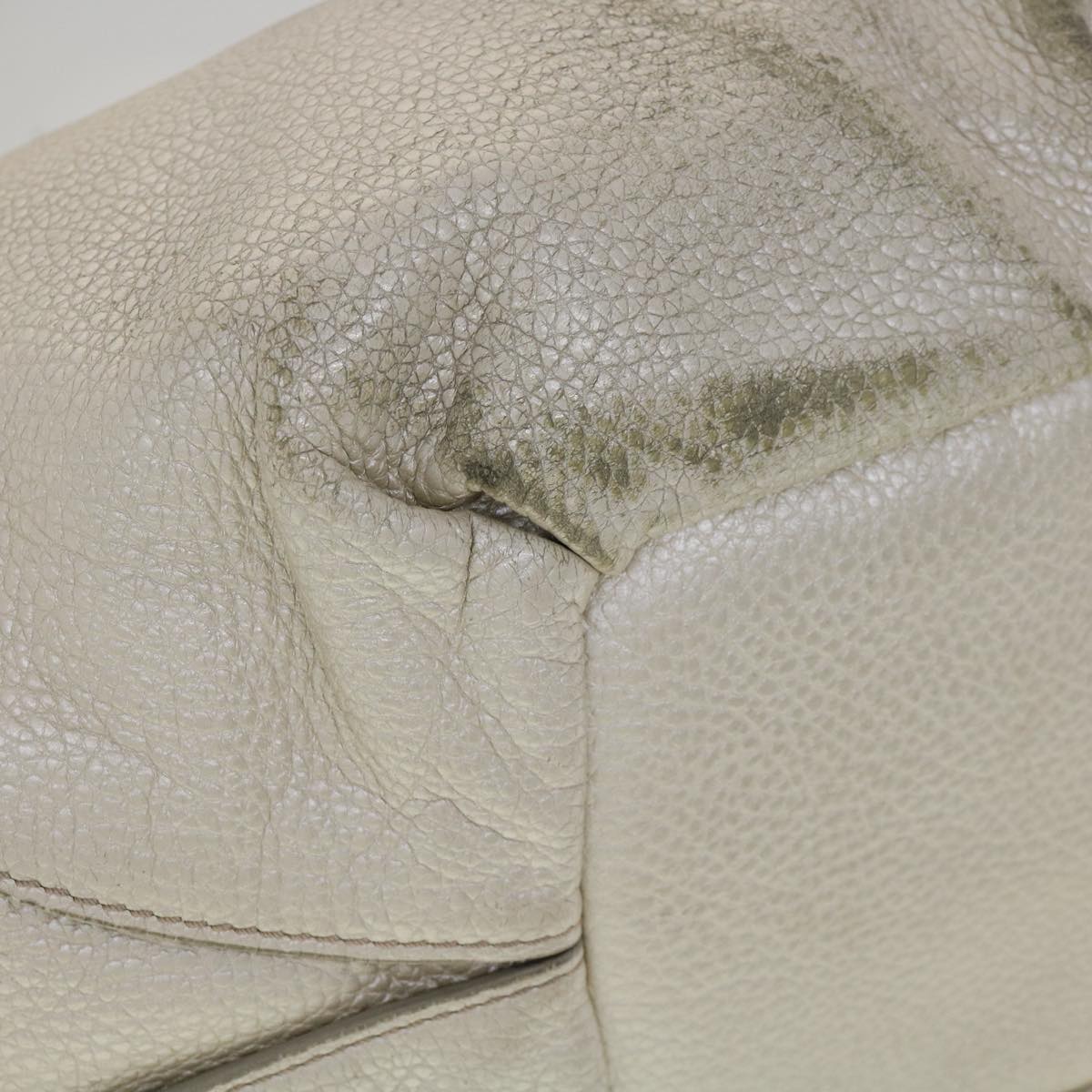 Celine Tote Bag Leather White  fm1569