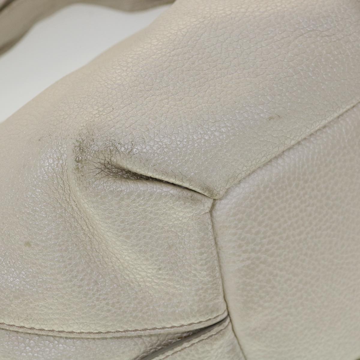 Celine Tote Bag Leather White  fm1569