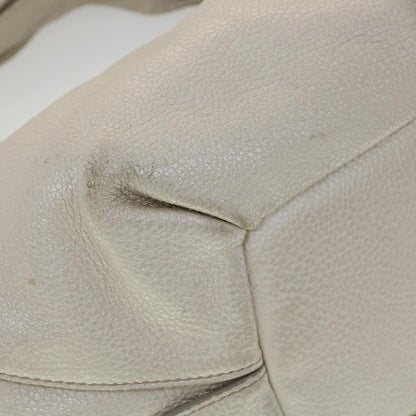 Celine Tote Bag Leather White  fm1569
