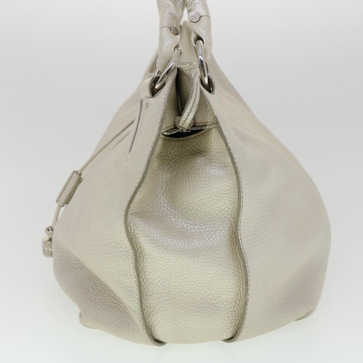 Celine Tote Bag Leather White  fm1569