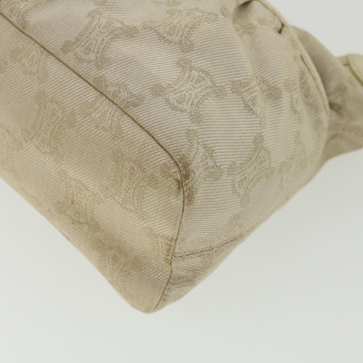 Celine Macadam Canvas Shoulder Bag Beige  fm1927