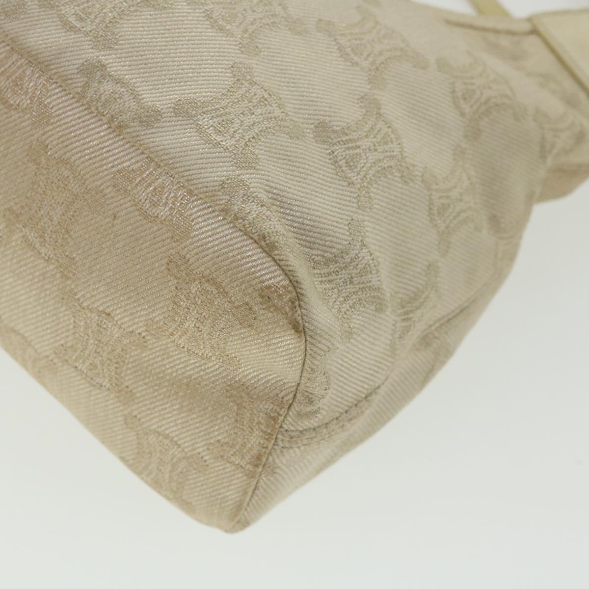 Celine Macadam Canvas Shoulder Bag Beige  fm1927