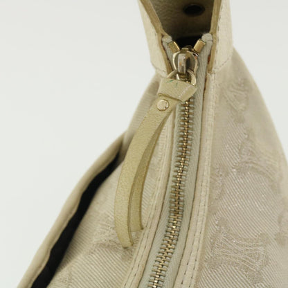 Celine Macadam Canvas Shoulder Bag Beige  fm1927