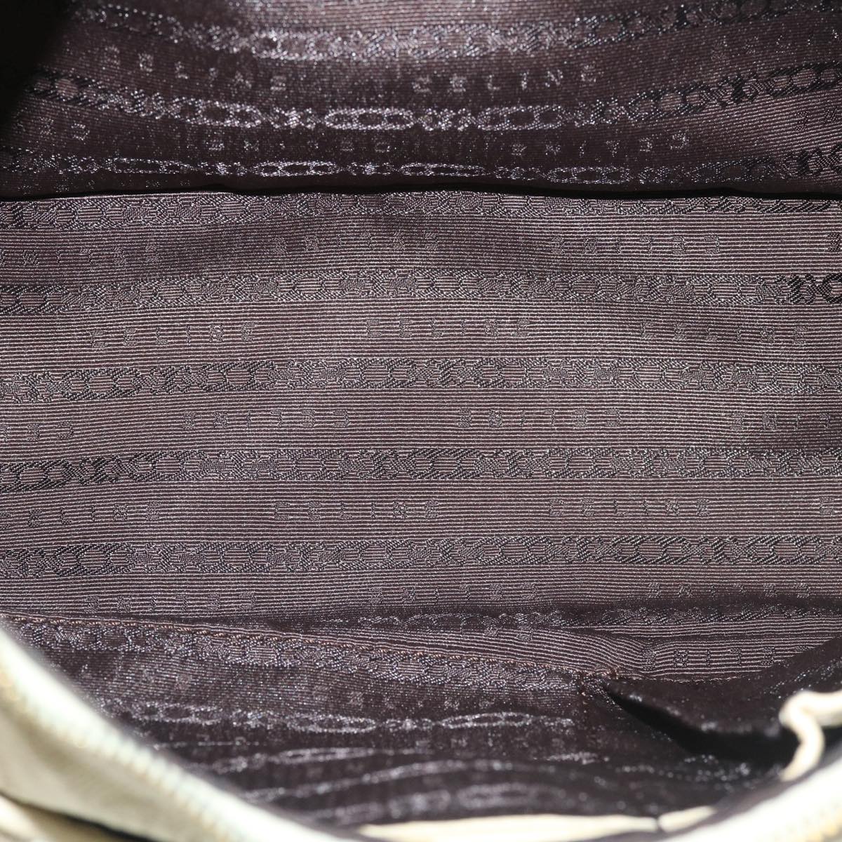 Celine Macadam Canvas Shoulder Bag Beige  fm1927