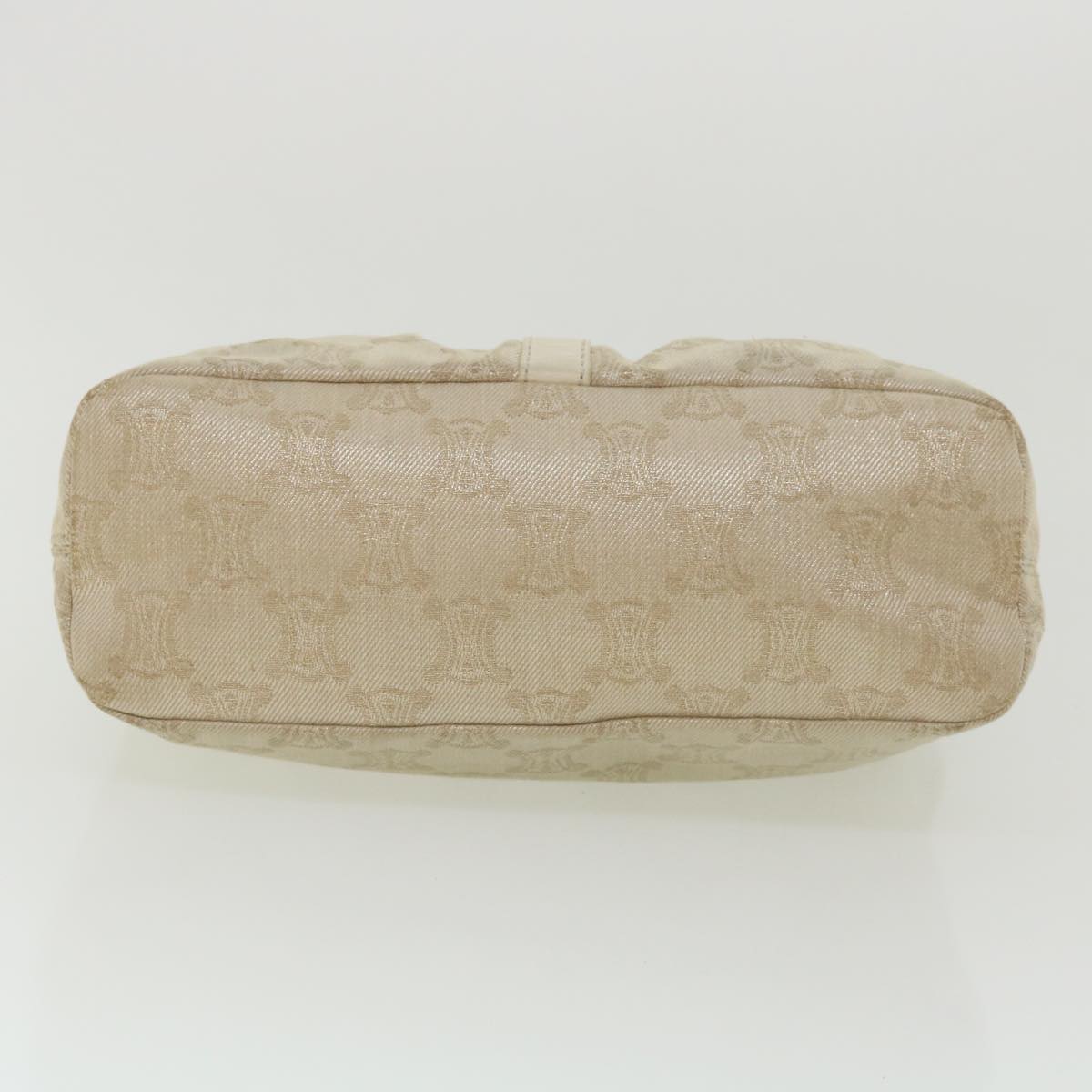 Celine Macadam Canvas Shoulder Bag Beige  fm1927