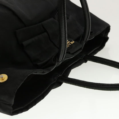 PRADA Hand Bag Nylon Black Auth fm2265