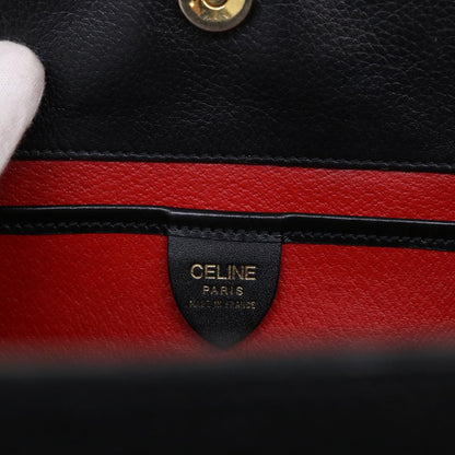 Celine Shoulder Bag Leather Black  fm2285