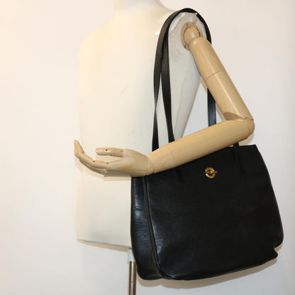 Celine Shoulder Bag Leather Black  fm2285