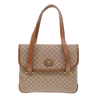 Celine Macadam Canvas Shoulder Bag Beige  fm2486