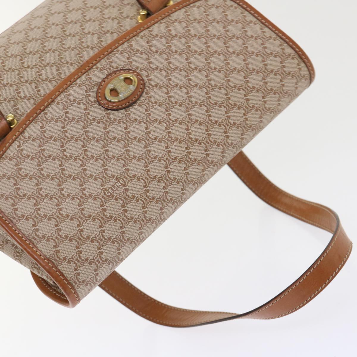 Celine Macadam Canvas Shoulder Bag Beige  fm2486