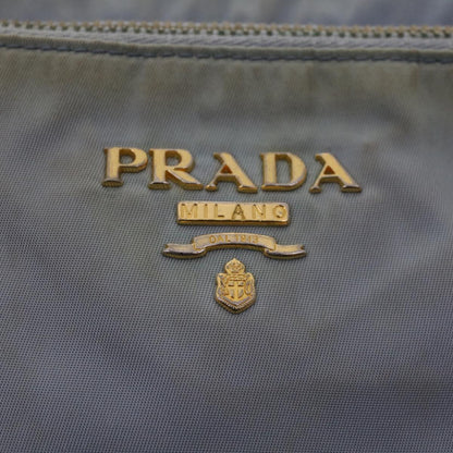 Prada Shoulder Bag Nylon Leather Blue  fm2488