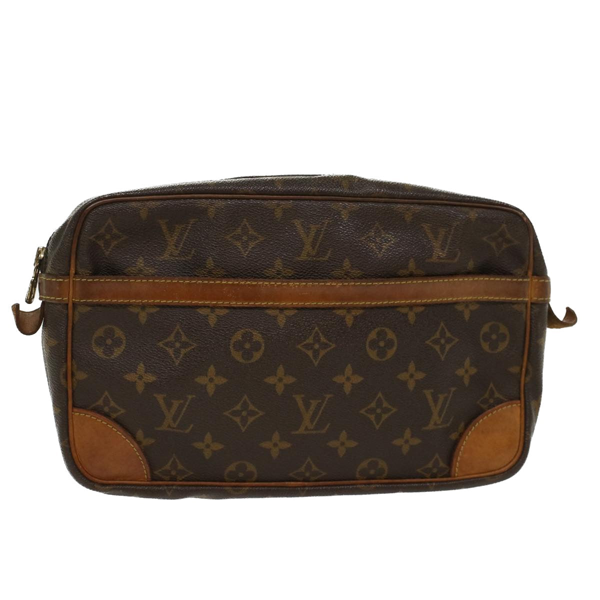 LOUIS VUITTON Monogram Compiegne 28 Clutch Bag M51845 LV  fm2507