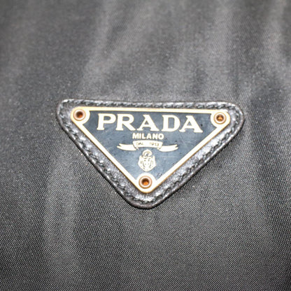 Prada Hand Bag Nylon Leather Black  fm2536