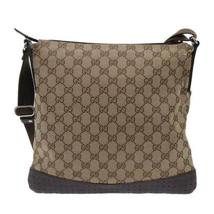 GUCCI GG Canvas Shoulder Bag Beige 145857  fm2595