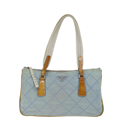 PRADA Shoulder Bag Nylon Blue Auth fm3362