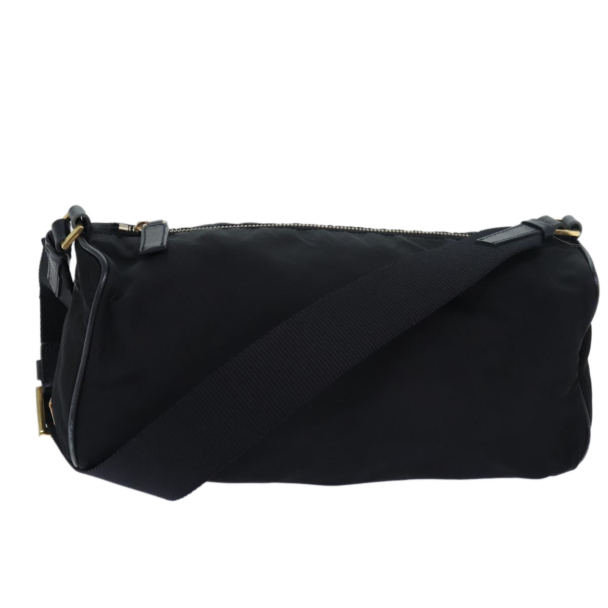 PRADA Shoulder Bag Nylon Black Auth fm3514