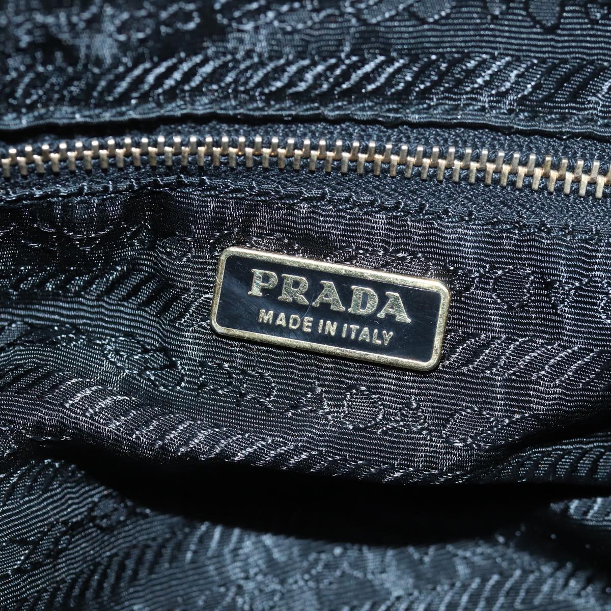 PRADA Shoulder Bag Nylon Black Auth fm3514