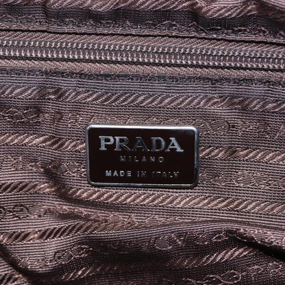 PRADA Hand Bag Nylon Khaki Auth fm3519