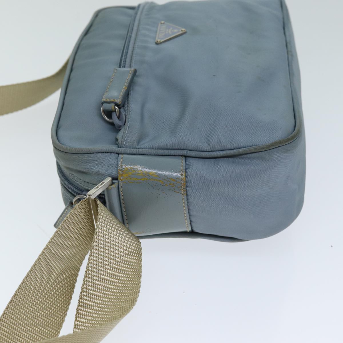 PRADA Shoulder Bag Nylon Blue Auth fm3565