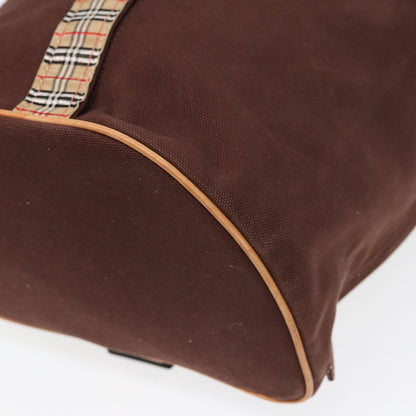 BURBERRYSs Nova Check Shoulder Bag Canvas Brown Auth fm3618