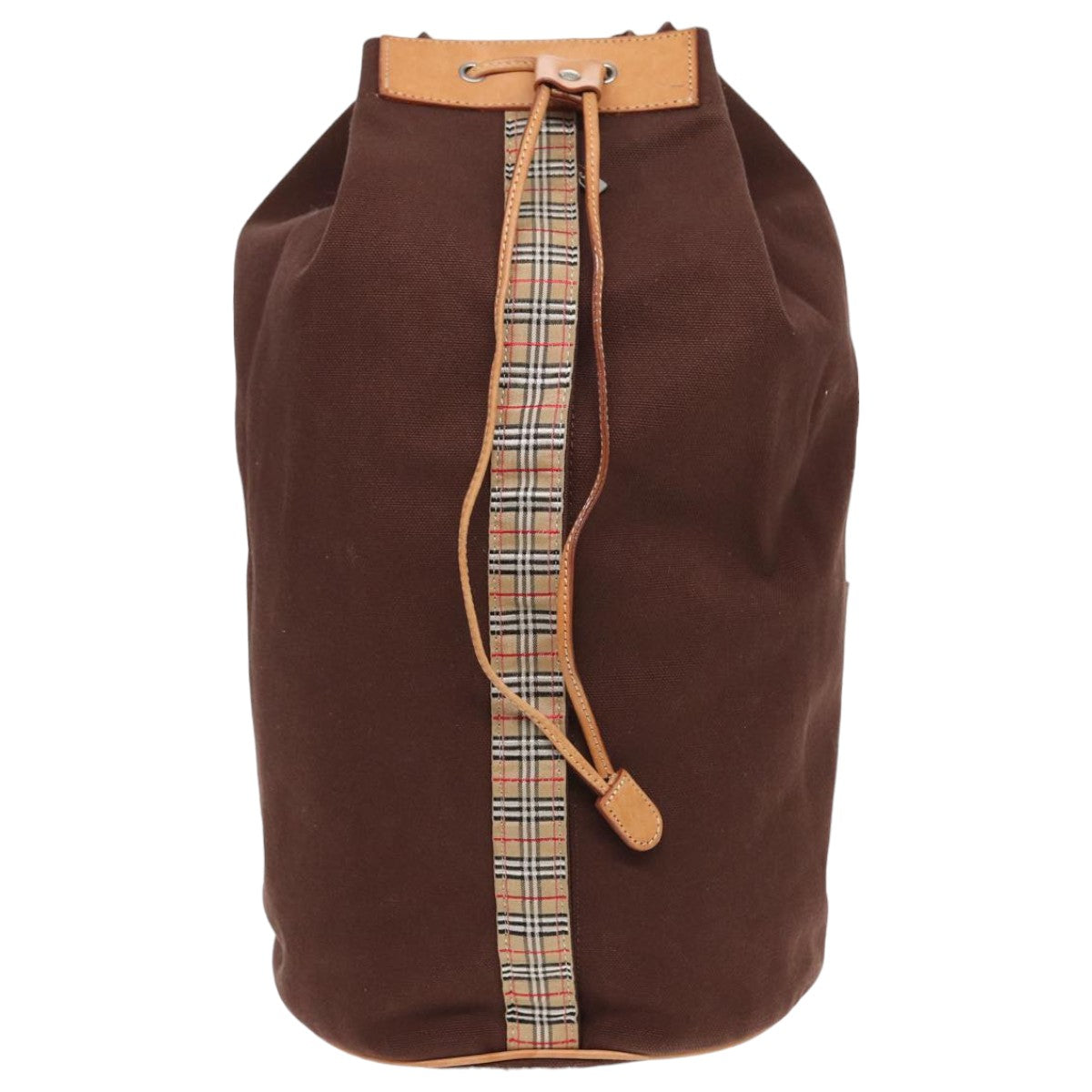 BURBERRYSs Nova Check Shoulder Bag Canvas Brown Auth fm3618