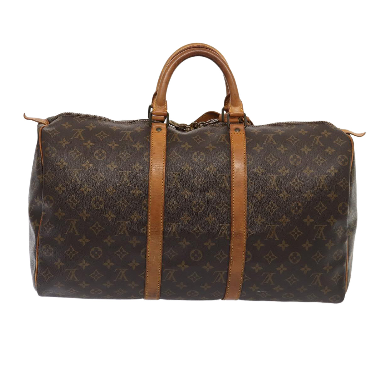LOUIS VUITTON Monogram Keepall 50 Boston Bag M41426 LV Auth fm3687