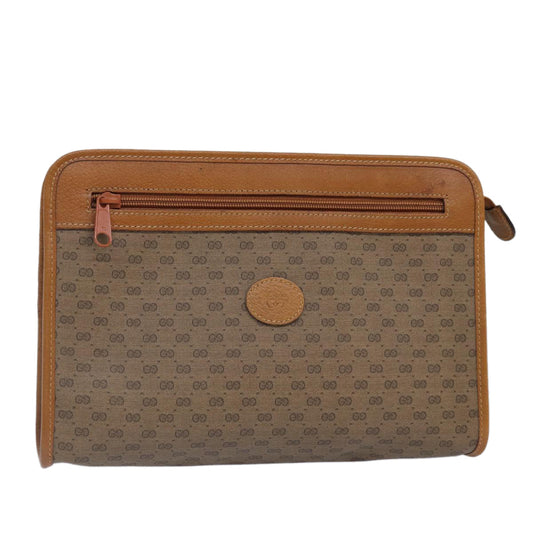 GUCCI Micro GG Supreme Clutch Bag PVC Beige 014 115 6063 Auth fm3788