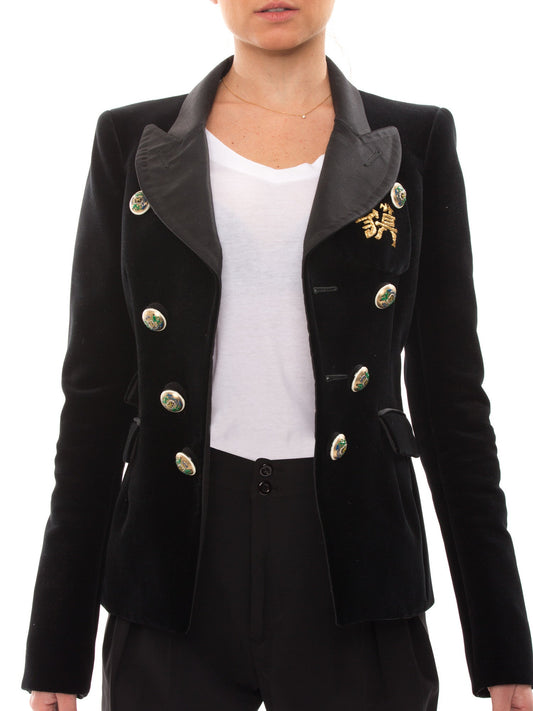 Balenciaga Black Tie Style Jacket