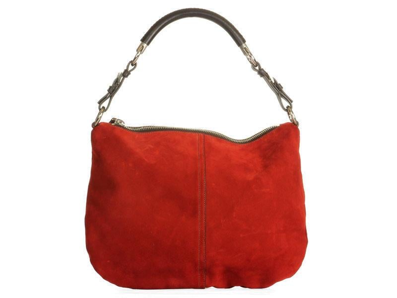 Prada Rust Suede Hobo