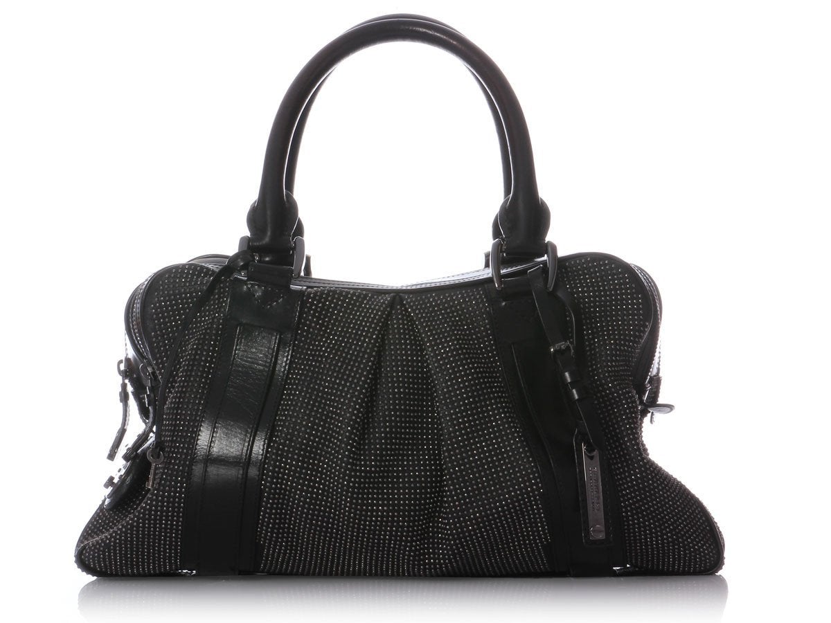 Burbe**y Small Studded Black Knight Bag